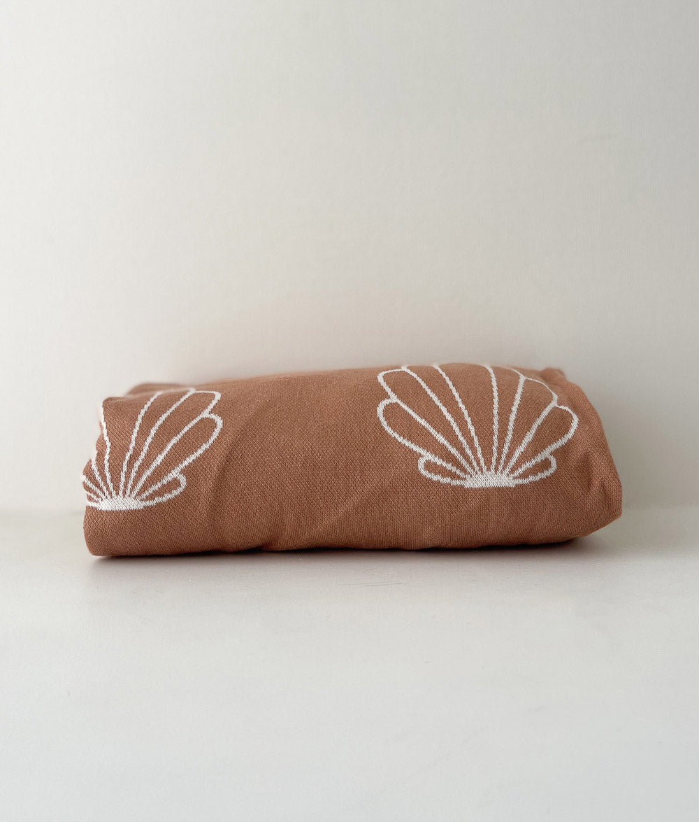 Bengali Bedding | Fitted Jersey Cotton Sheet - Toffee Clam