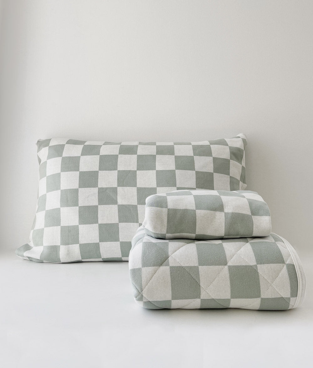 Bengali Home® | Kids & Bedroom Decor - Sage Gingham Pillowcase