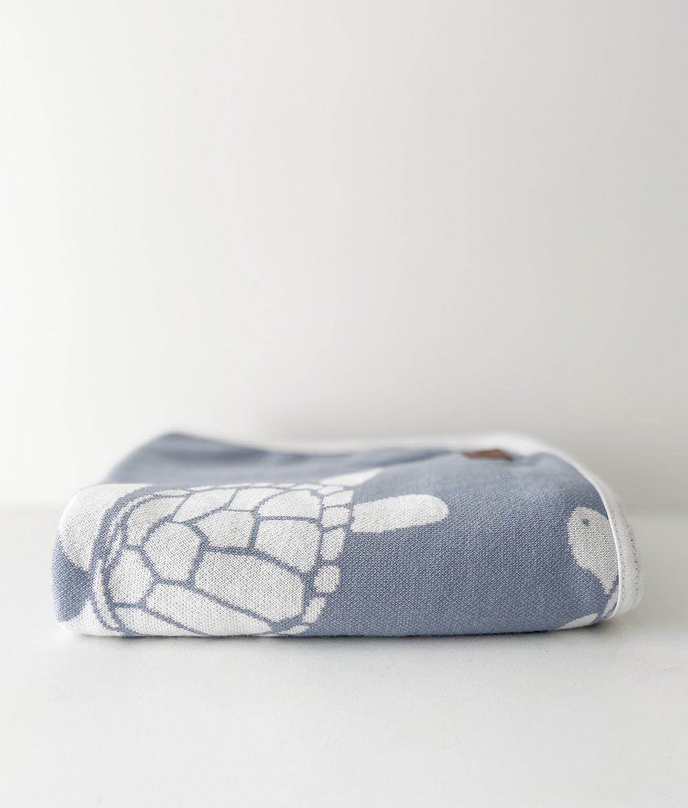 Bengali Baby | Jersey Cotton Swaddle Wrap - Amalfi Turtle