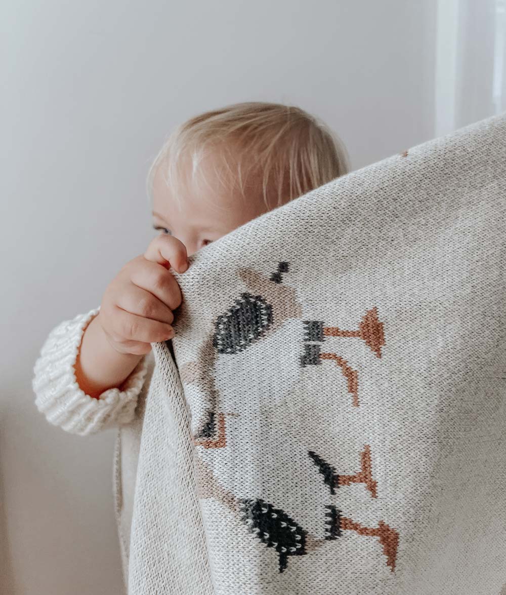 Bengali Baby | Nursery Decor - Puffin Blanket