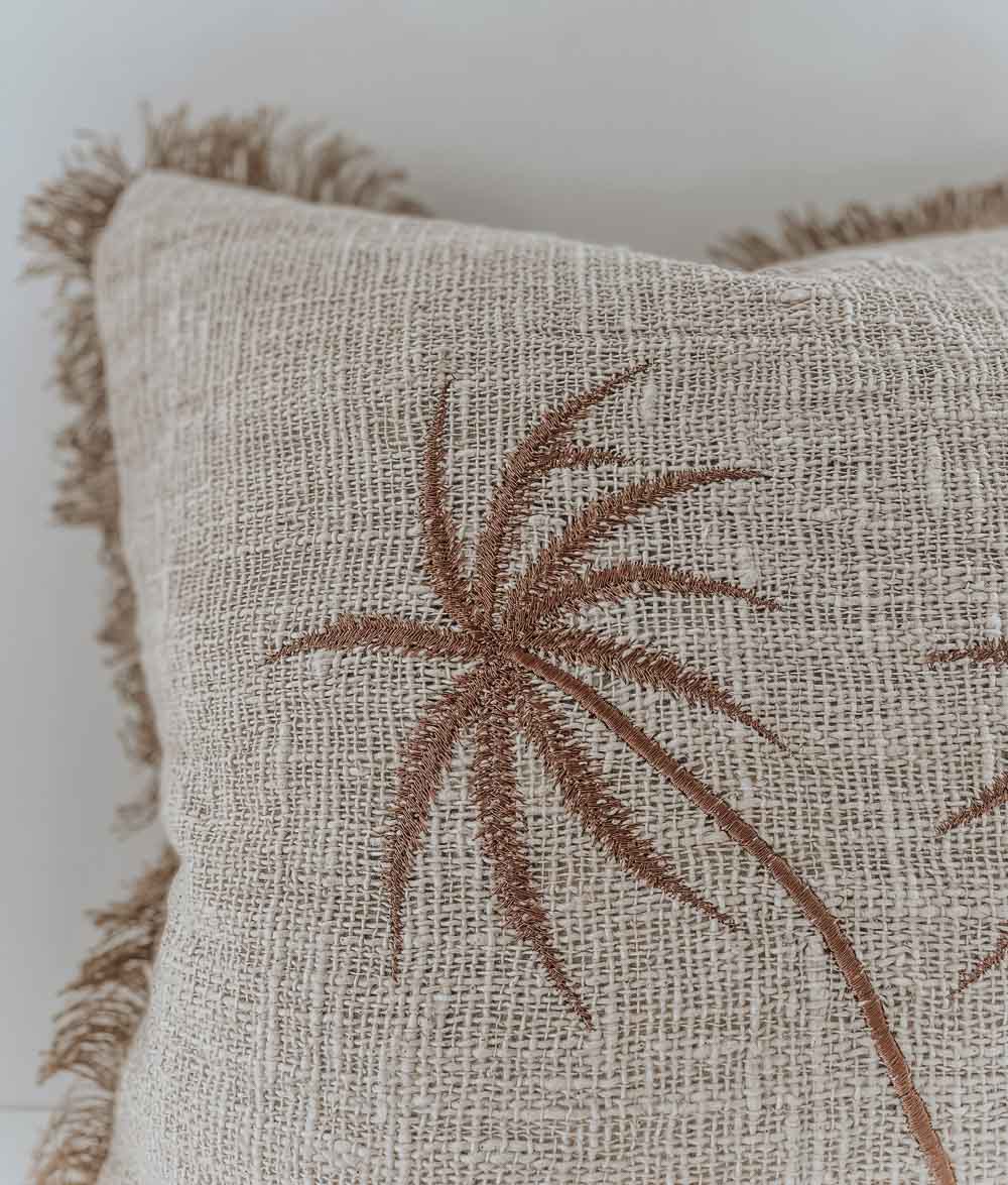 Bengali Home® | Balinese Decor - Double Palm Cushion Cover