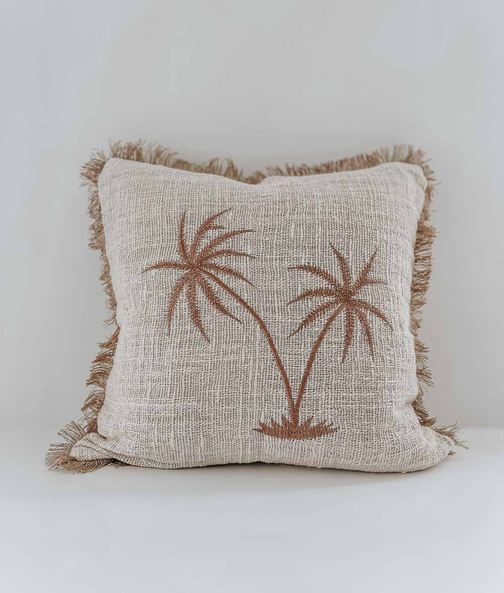 Bengali Home® | Balinese Decor - Double Palm Cushion Cover