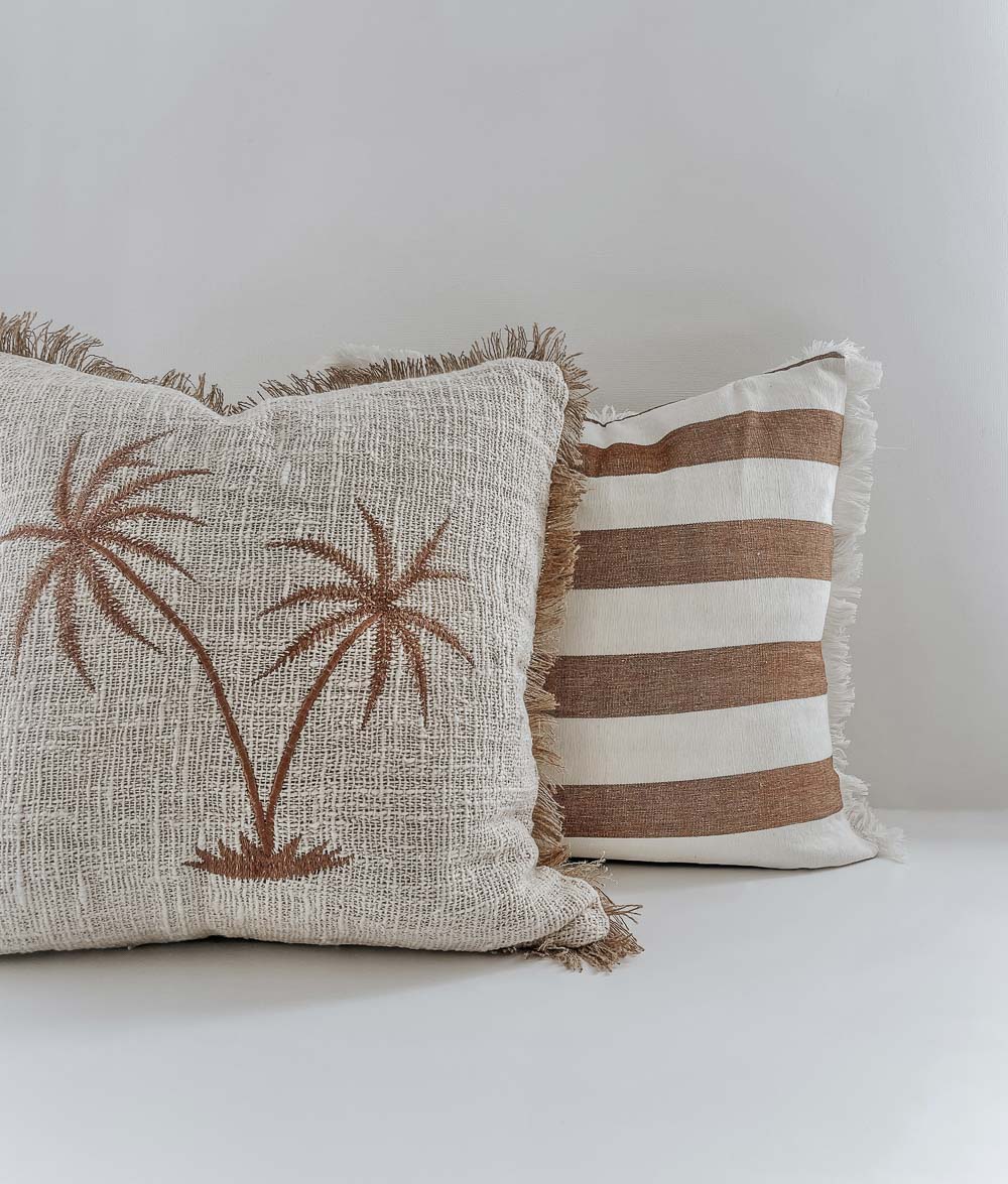 Bengali Home® | Balinese Decor - Double Palm Cushion Cover