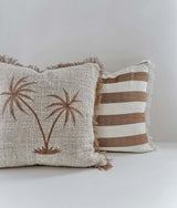 Bengali Home® | Balinese Decor - Toffee Stripe Cushion Coverx