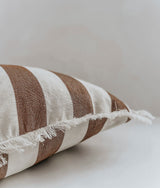 Bengali Home® | Balinese Decor - Toffee Stripe Cushion Coverx