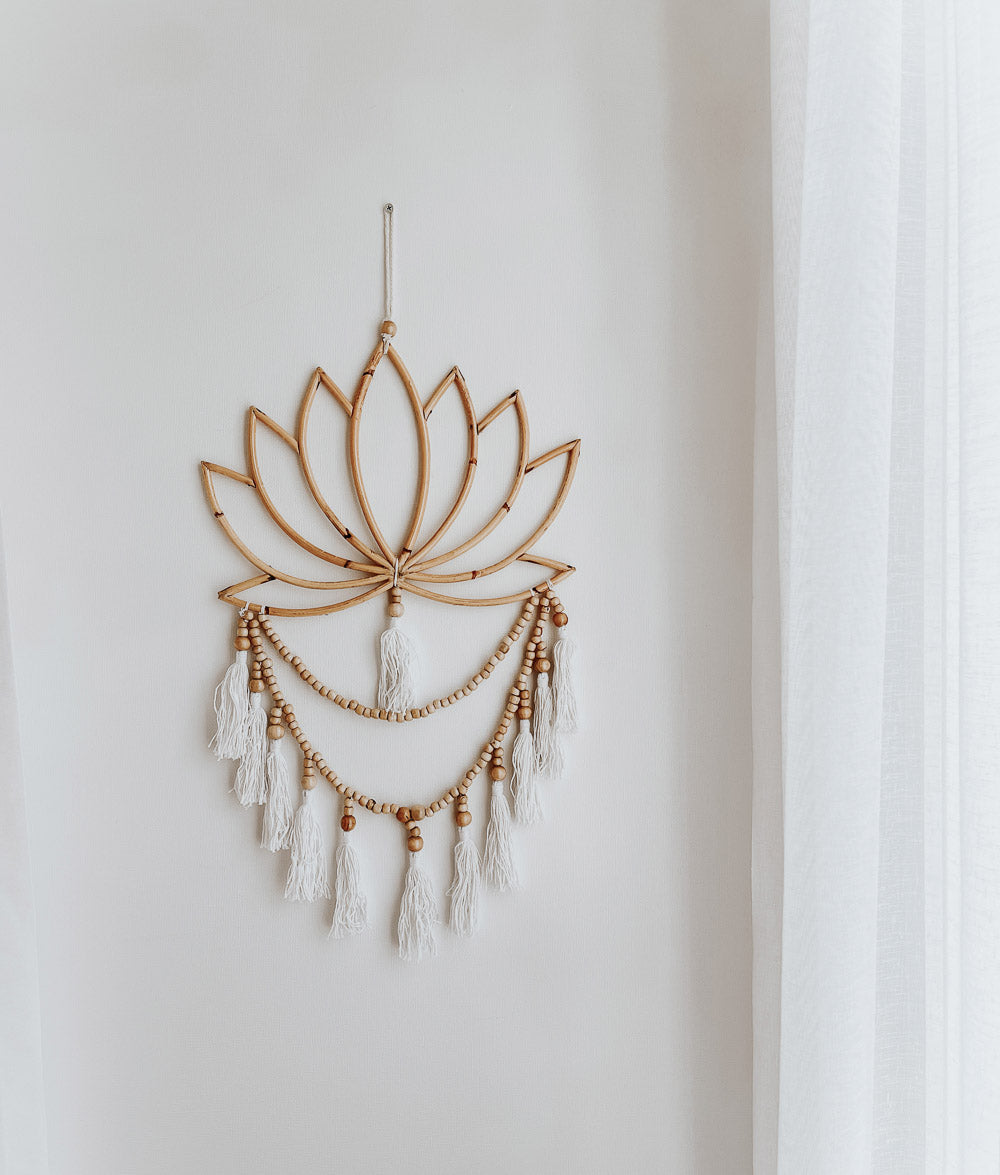 Bali Home™ | Balinese Wall Hanging - Rattan Lotus