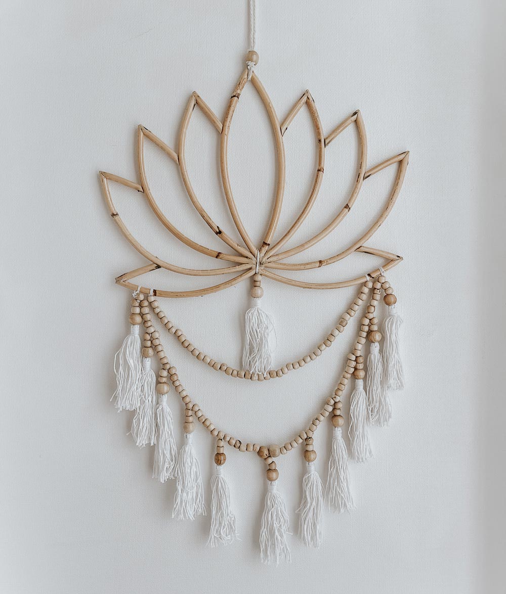 Bali Home™ | Balinese Wall Hanging - Rattan Lotus