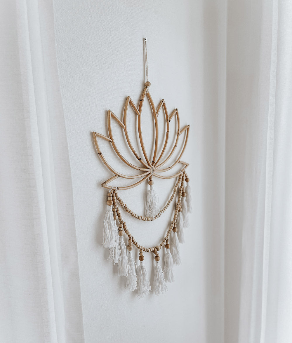 Bali Home™ | Balinese Wall Hanging - Rattan Lotus