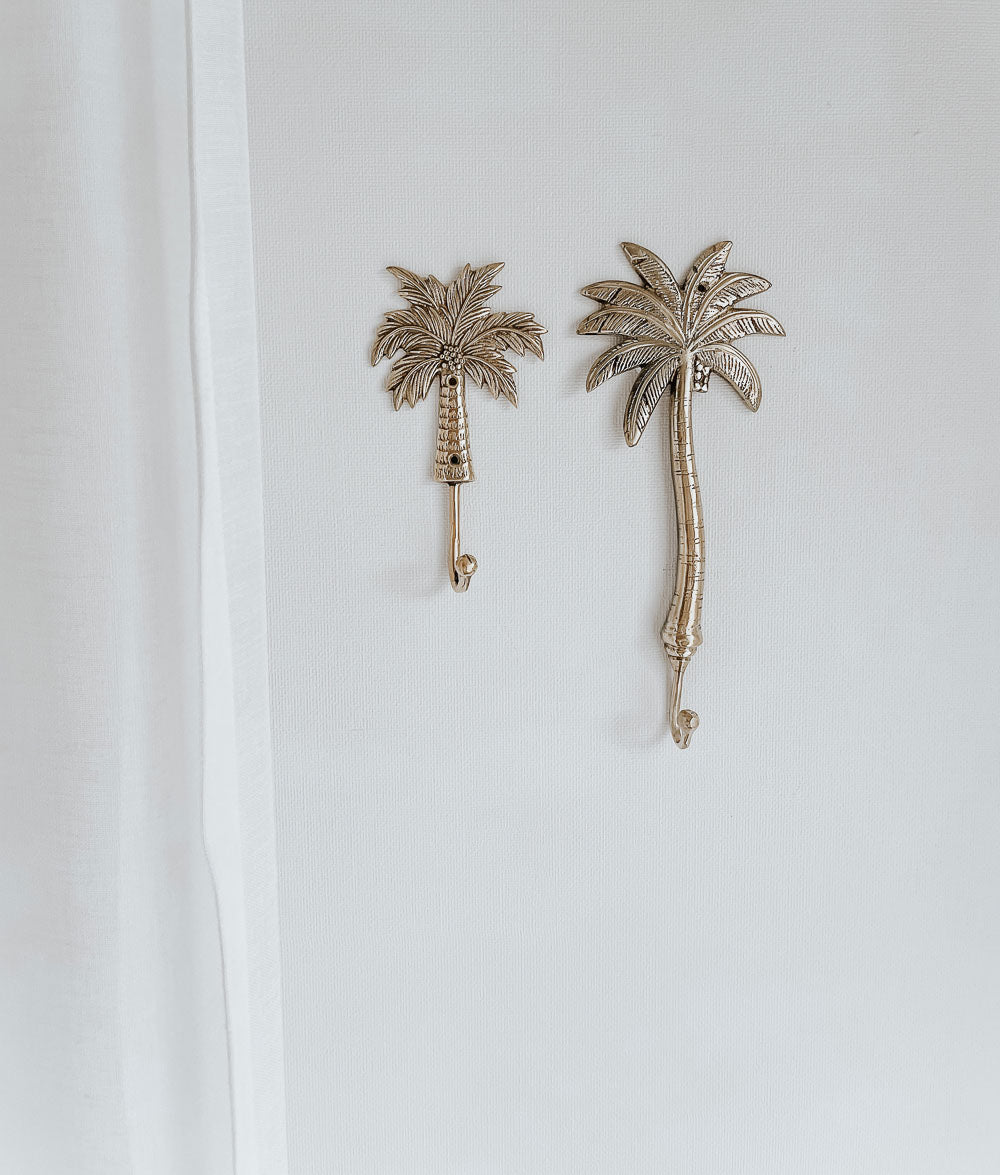 Bali Home™ | Balinese Brass Hooks & Hangers - Large PalmBali Home™ | Balinese Brass Hooks & Hangers - Large Palm