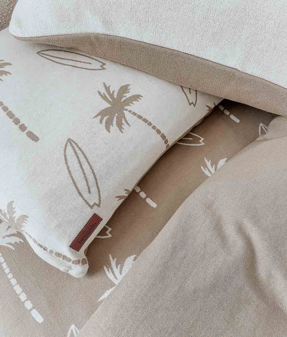 Bengali Home® | Kids & Bedroom Decor - Natural Surfing Palm Pillowcase