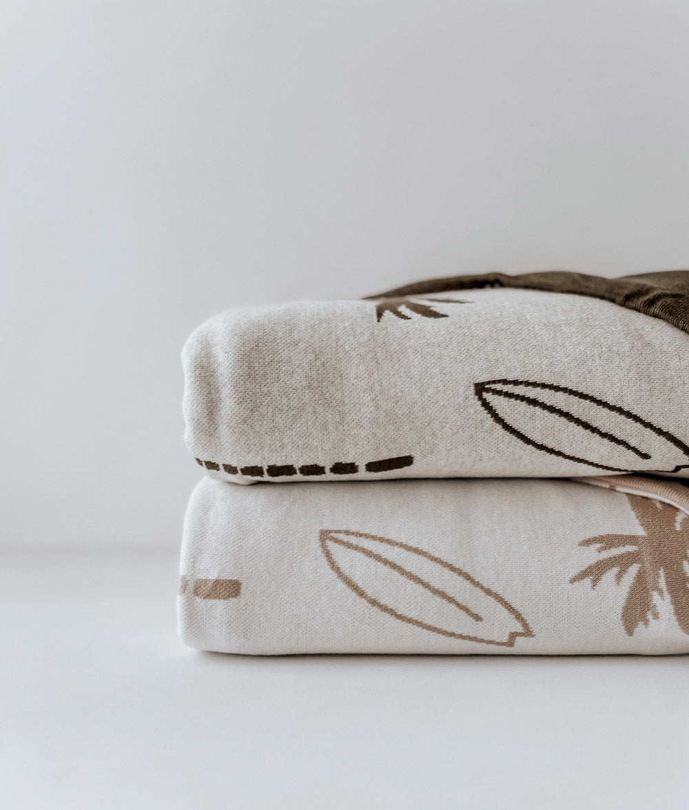 Bengali Kids & Home | Duvet Covers - Natural Surfing Palm