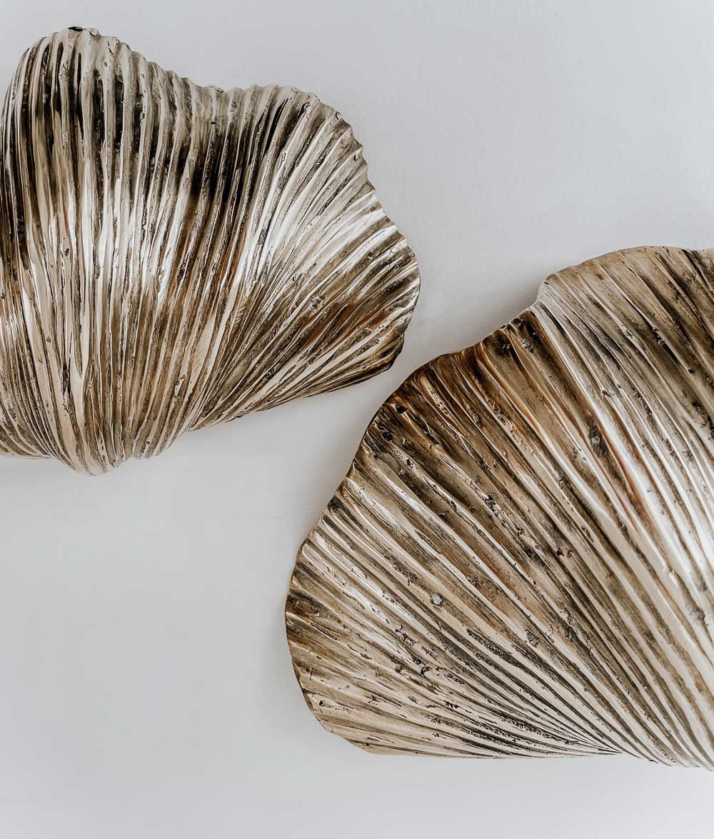 Bali Home™ | Balinese Brass Bowl - Small Clam Shell