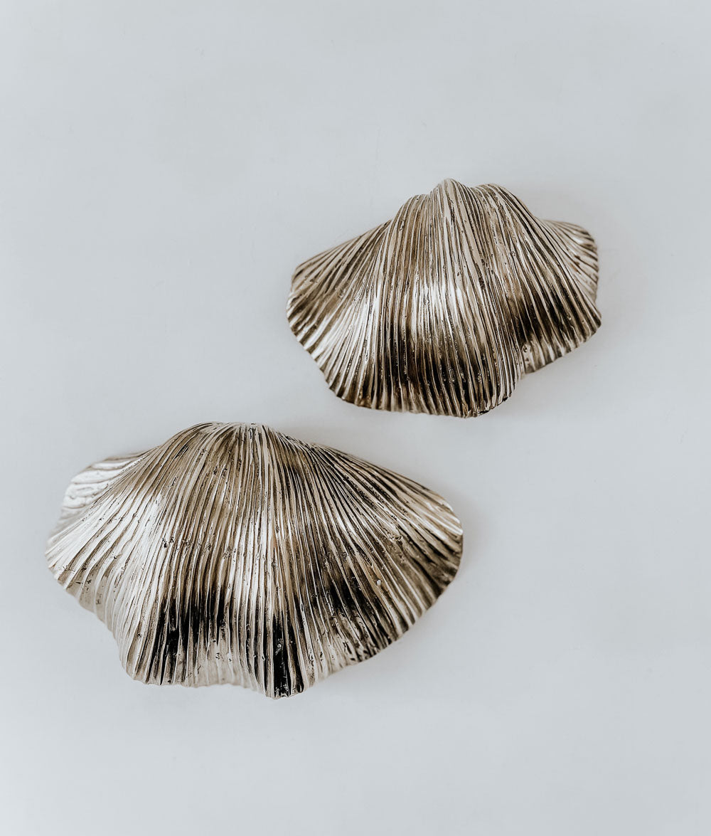 Bali Home™ | Bundles - Balinese Brass Clam Shell Bowls S/2