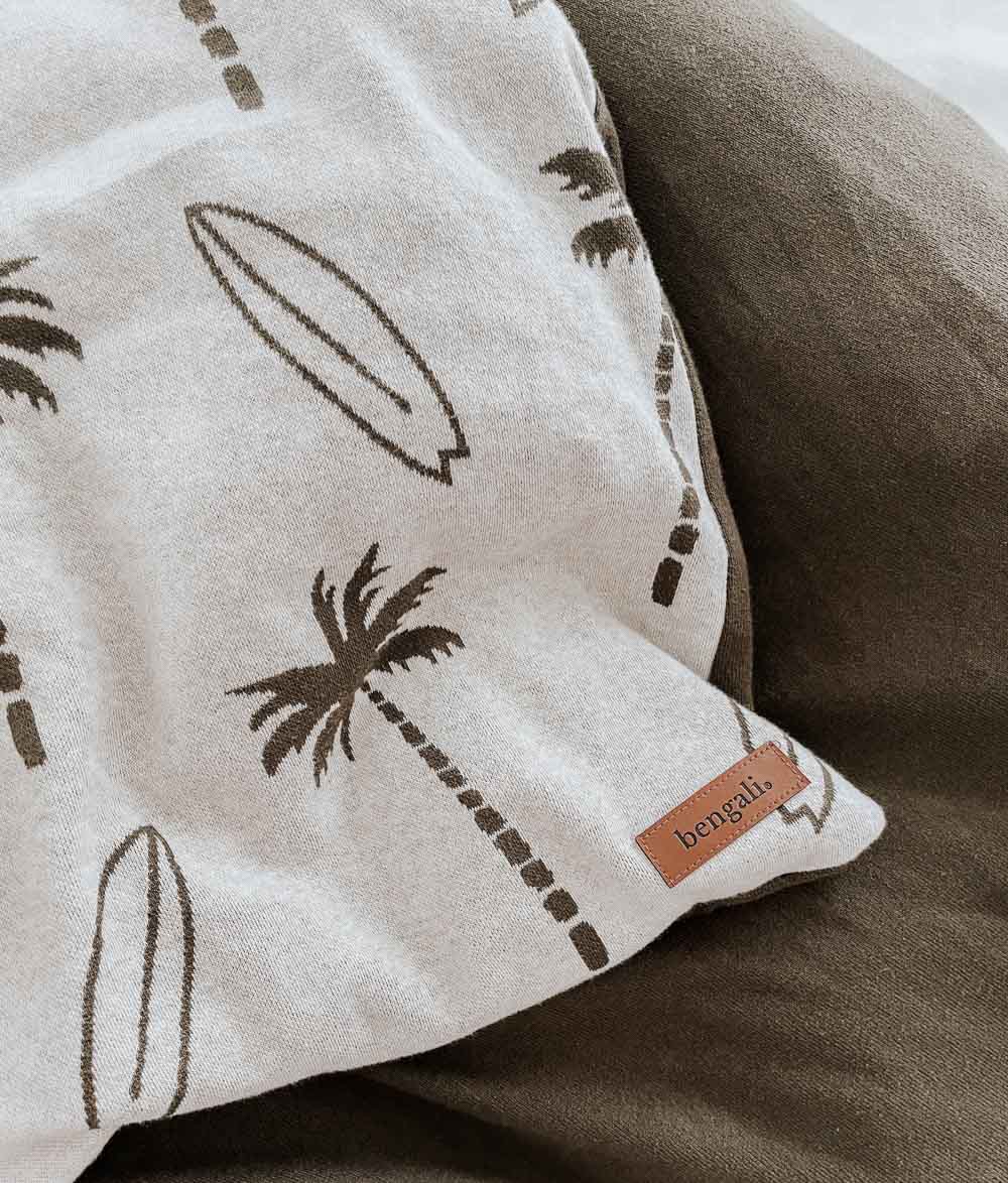 Bengali Kids & Home | Duvet Covers - Natural Surfing Palm