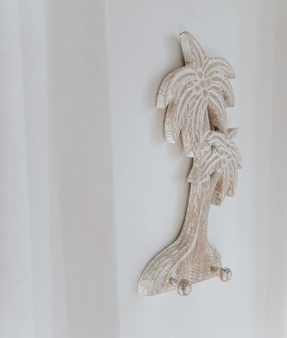 Bali Home™ | Balinese Wooden Hanger - Palm Tree