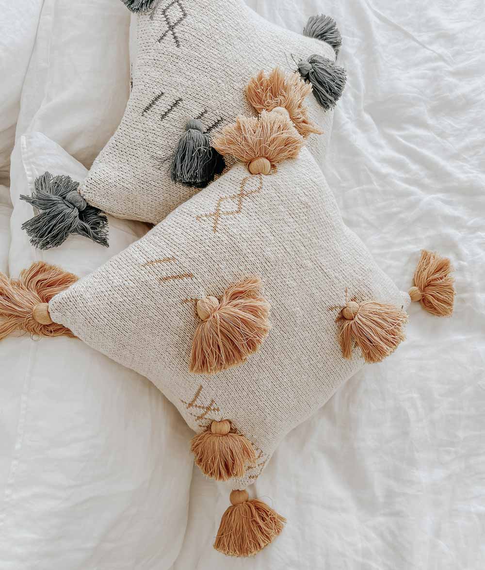 Sunflower Tassel Cushion Cover