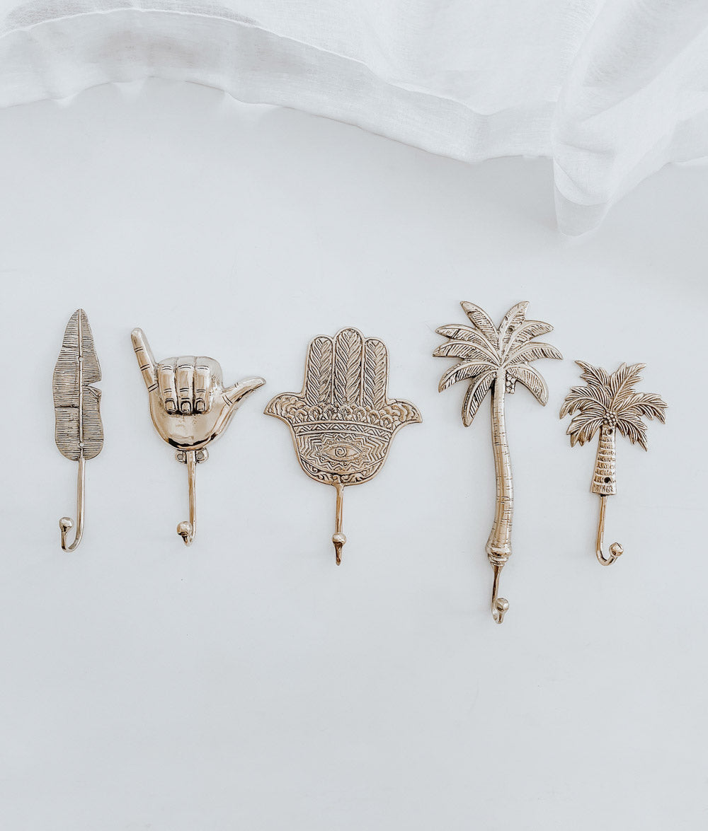 Bali Home™ | Balinese Brass Hooks & Hangers - Outdoor