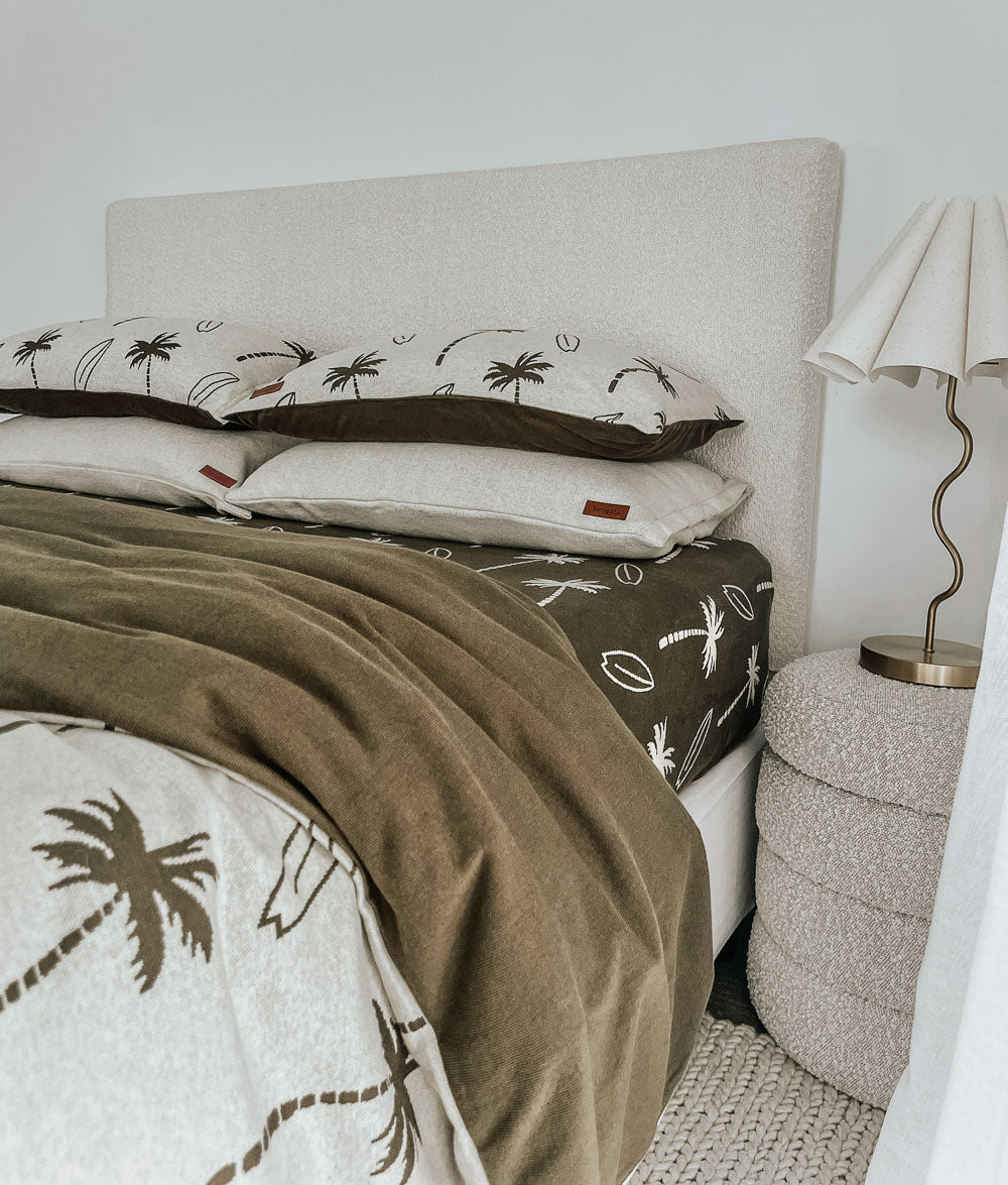 Bengali Kids & Home | Duvet Covers - Natural Surfing Palm