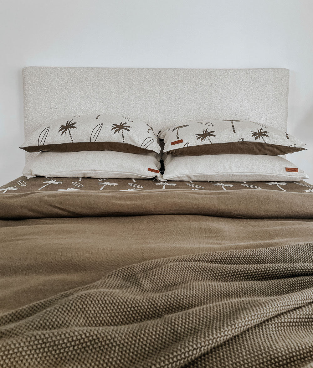 Bengali Kids & Home | Duvet Covers - Natural Surfing Palm