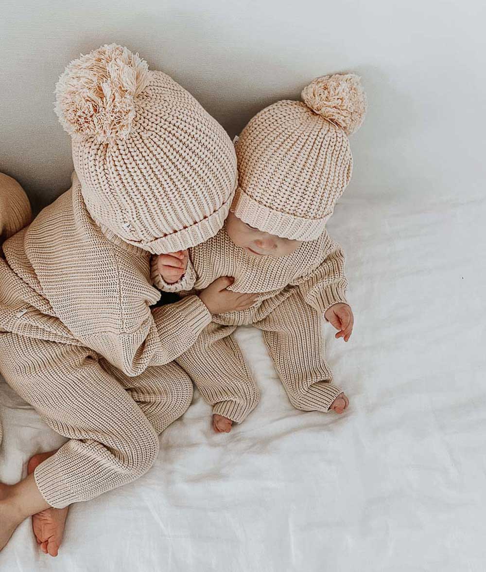 Bengali Baby | Knitwear Pants - Chunky Tan