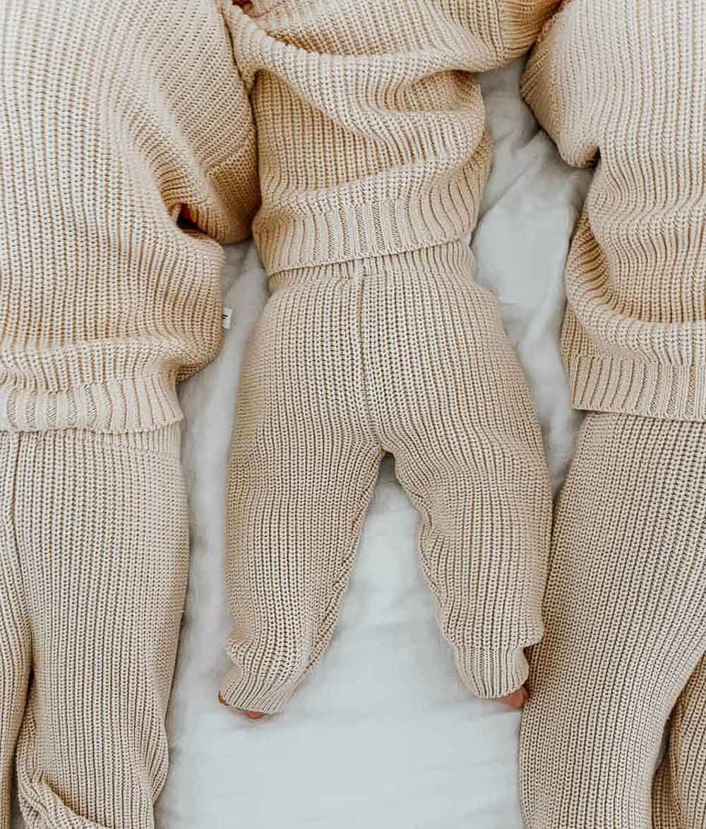 Bengali Baby | Knitwear Pants - Chunky Tan