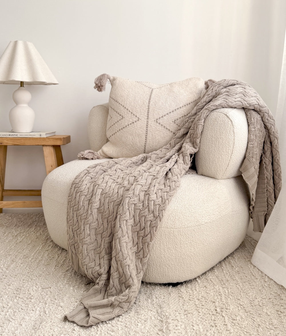 Bengali Home® | Decor - Greige Wave Lounge Throw