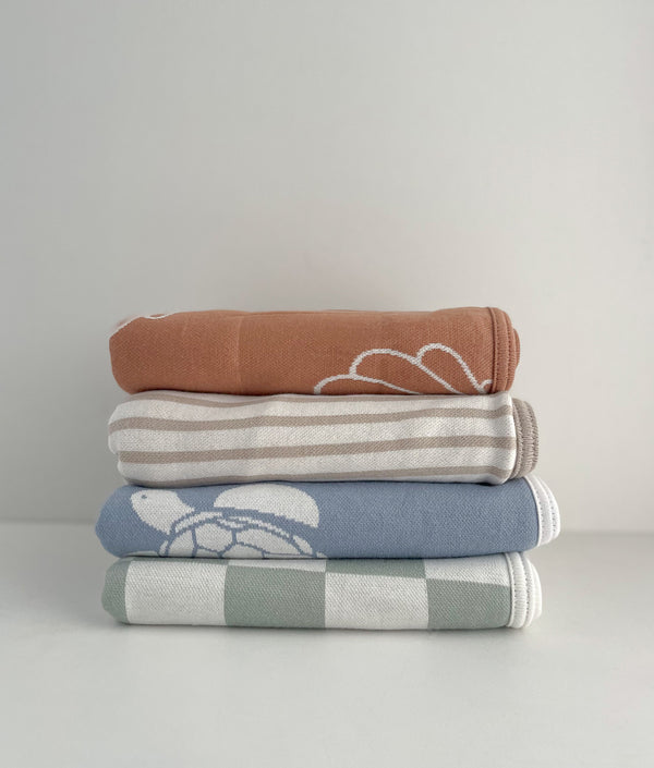 Jersey Cotton Swaddle Wrap - Toffee Clam