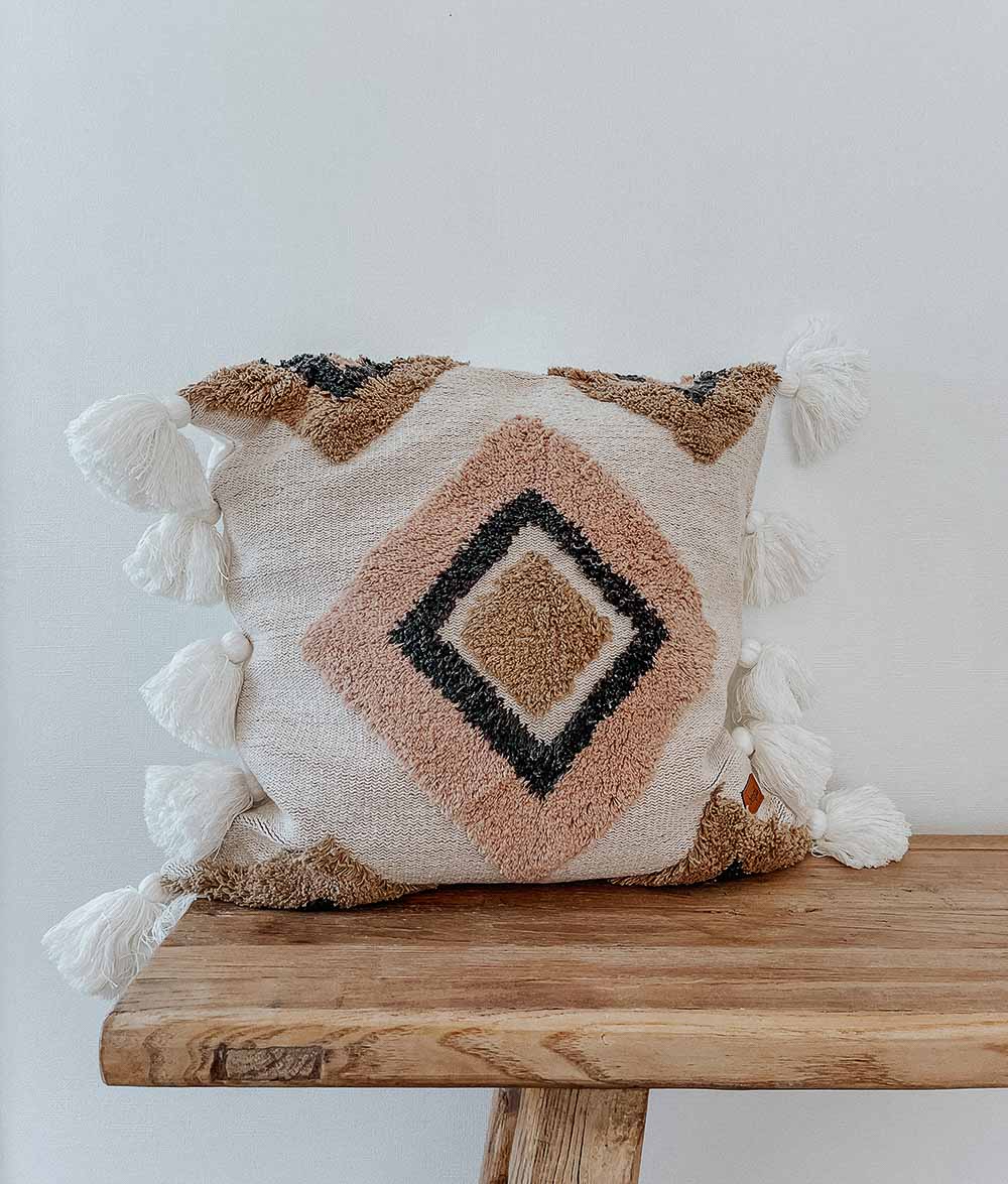 Bengali Home® | Decor - Natural Amira Cushion