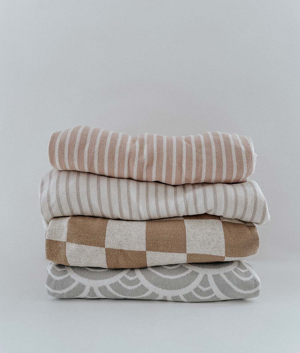 Bengali Baby | Fitted Jersey Cot Sheet - Misty Seashell