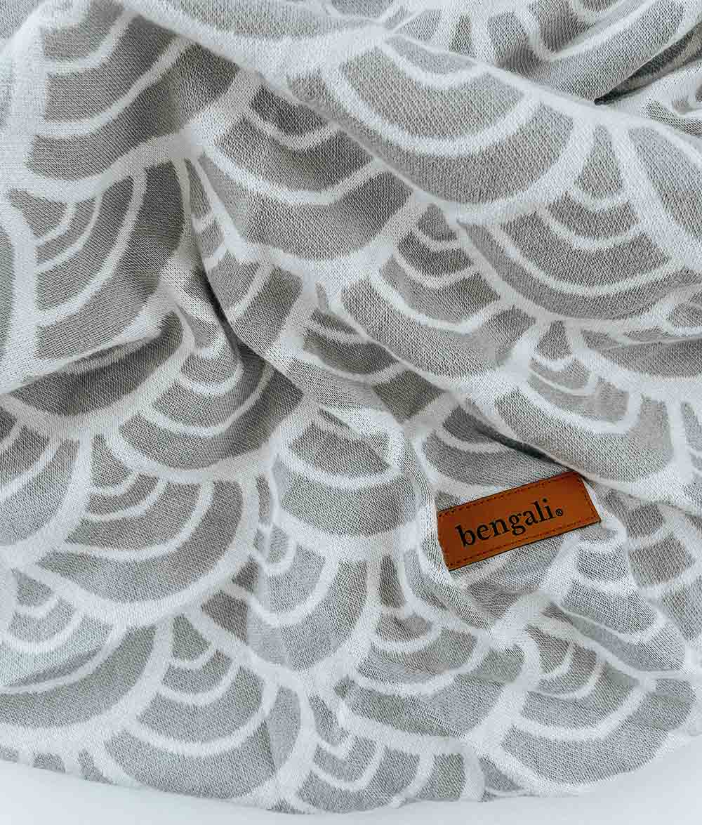 Bengali Baby | Fitted Jersey Cot Sheet - Misty Seashell