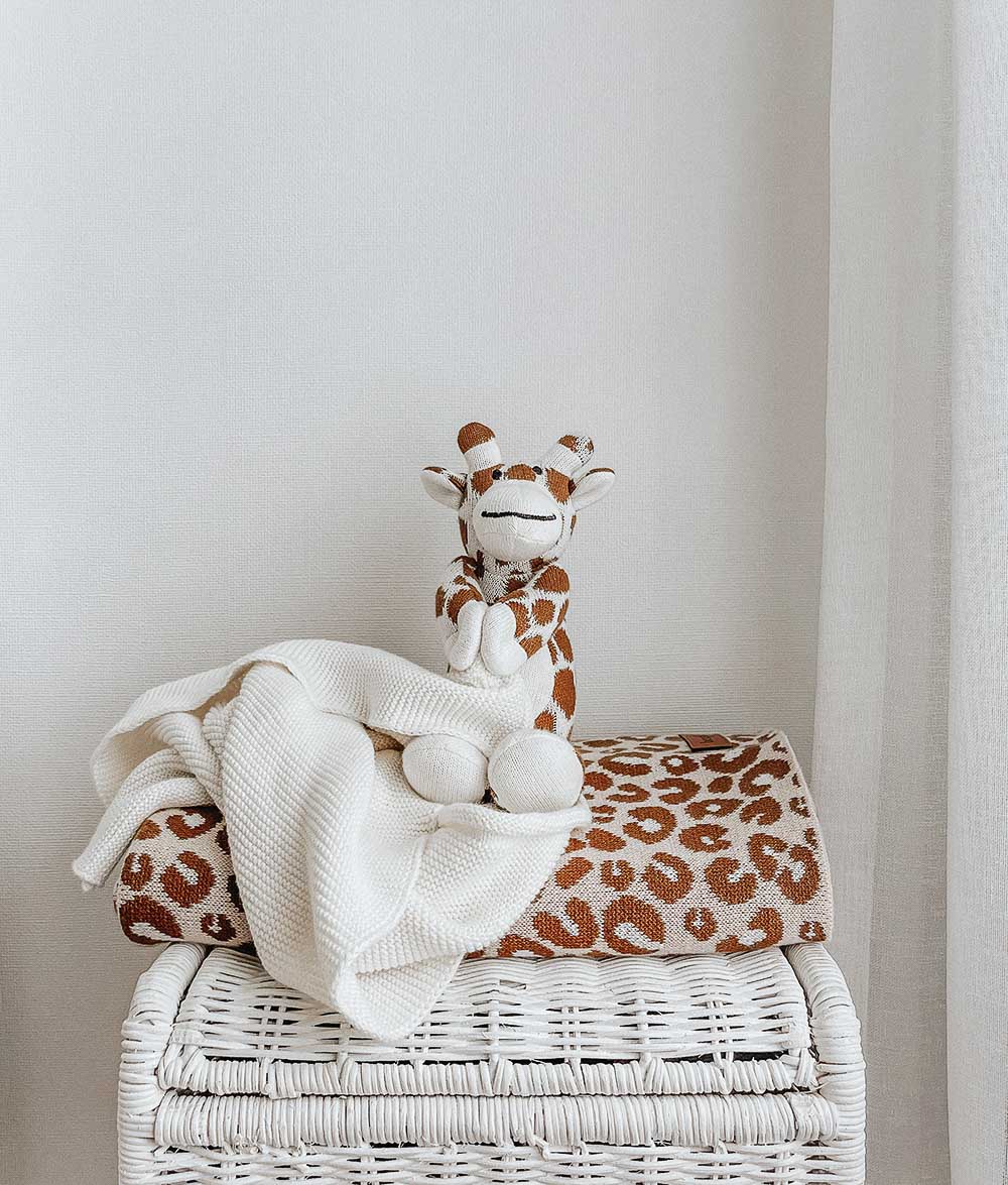 Bengali Baby | Pure Cotton Leopard Blanket & Giraffe Comforter