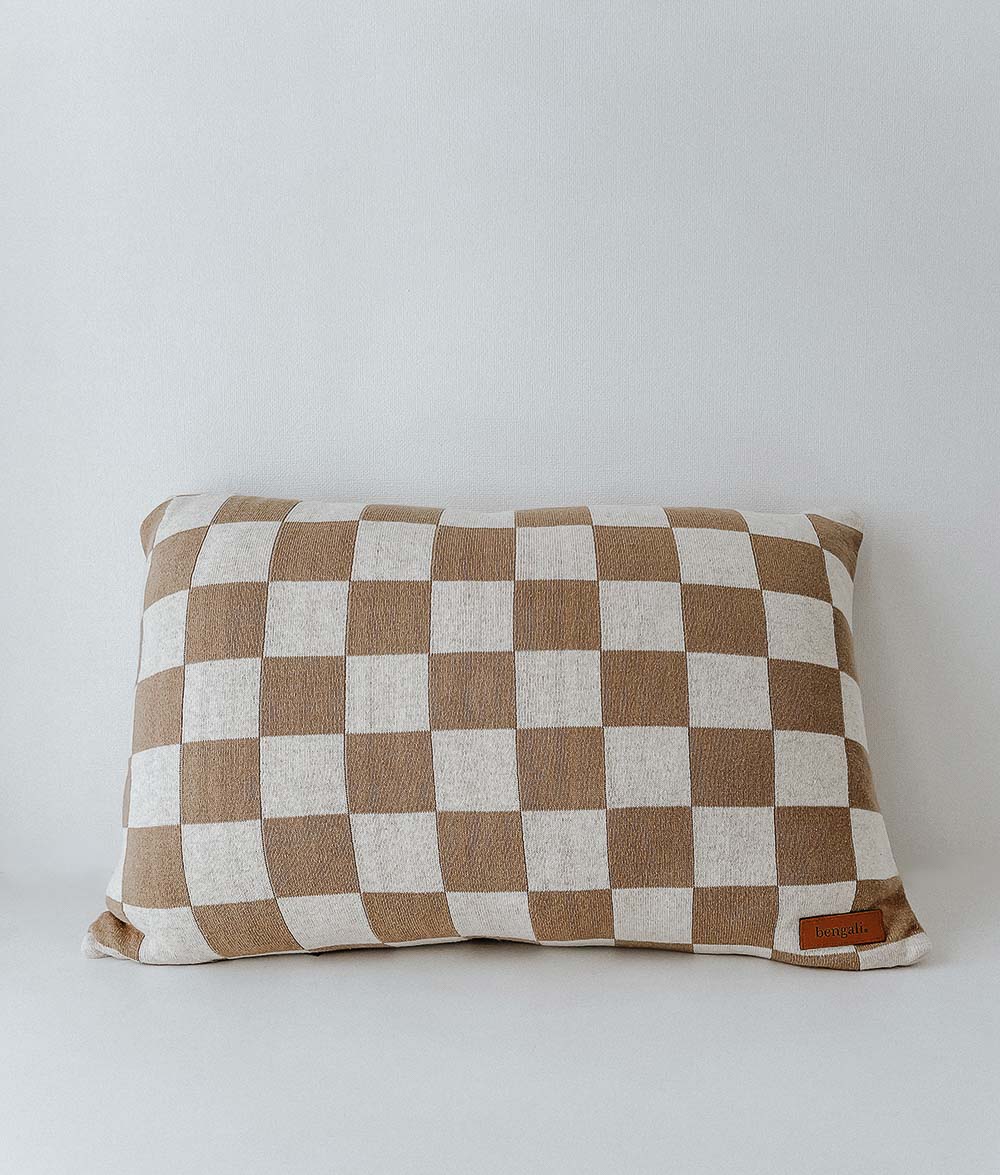 Bengali Home® | Bundle S/2 Pillowcases - Khaki Gingham